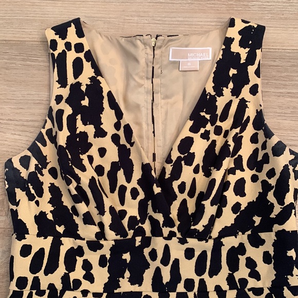 Michael Kors A Line Animal Print Dress - Picture 3 of 10